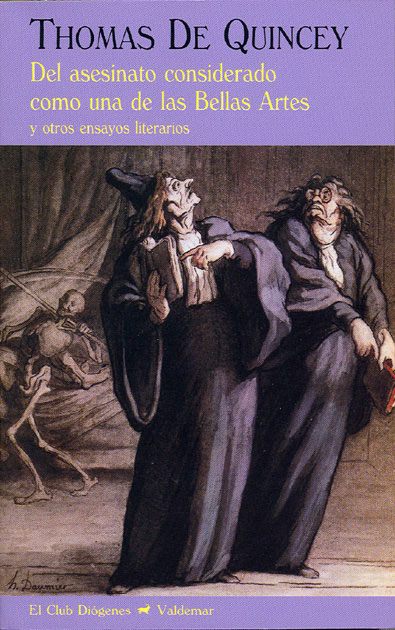 Portada-Del asesinato considerado como una de las Bellas Artes
